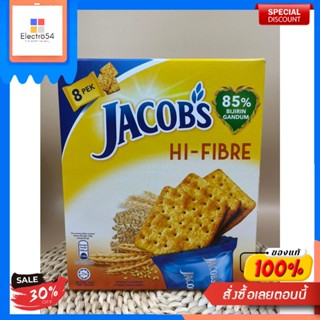 Hi - Fibre Jacobs 210 g ซีเรียลข้าวสาลี 85% เพื่อให้คุณได้แครกเกอร์ที่ดีต่อสุขภาพHi - Fibre Jacobs 210 g de céréales à 8