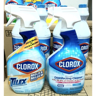 Made in USA Clorox สเปรย์ทำความสะอาด กำจัดคราบเชื้อราในห้องน้ำ ขจัดเชื้อโรค ไวรัส 946 ml และแบคทีเรียขนาด 3แบบให้เลือก