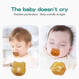 👶จุกนมหลอกเด็กทารก จุกหลอกซิลิโคน ซูเปอร์ซอฟท จุกดูด สำหรับเด็ก 0-2 ขวบ มีกล่องกหลอก + โซ่