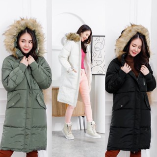 CO78 LONG PUFFER COAT เสื้อโค้ททรงยาวสไตล์เกาหลี