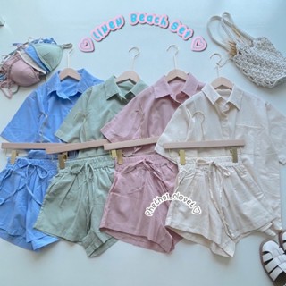 ♡ Linen beach Set ♡งานเซท3ชิ้น