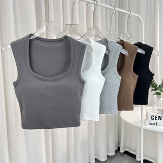 สินค้าพร้อมส่งจากไทย💥Angle Bra 💥(F698) เสื้อกล้ามครอป ผ้าอย่างดี มีฟองนำในตัว โนบราไม่โป๊