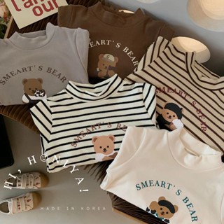 [Babycat] สินค้าใหม่ พร้อมส่ง เสื้อแขนยาว ลายหมี สไตล์เกาหลี ญี่ปุ่น แฟชั่นฤดูใบไม้ผลิ ฤดูใบไม้ร่วง ฤดูหนาว สําหรับเด็ก 2022