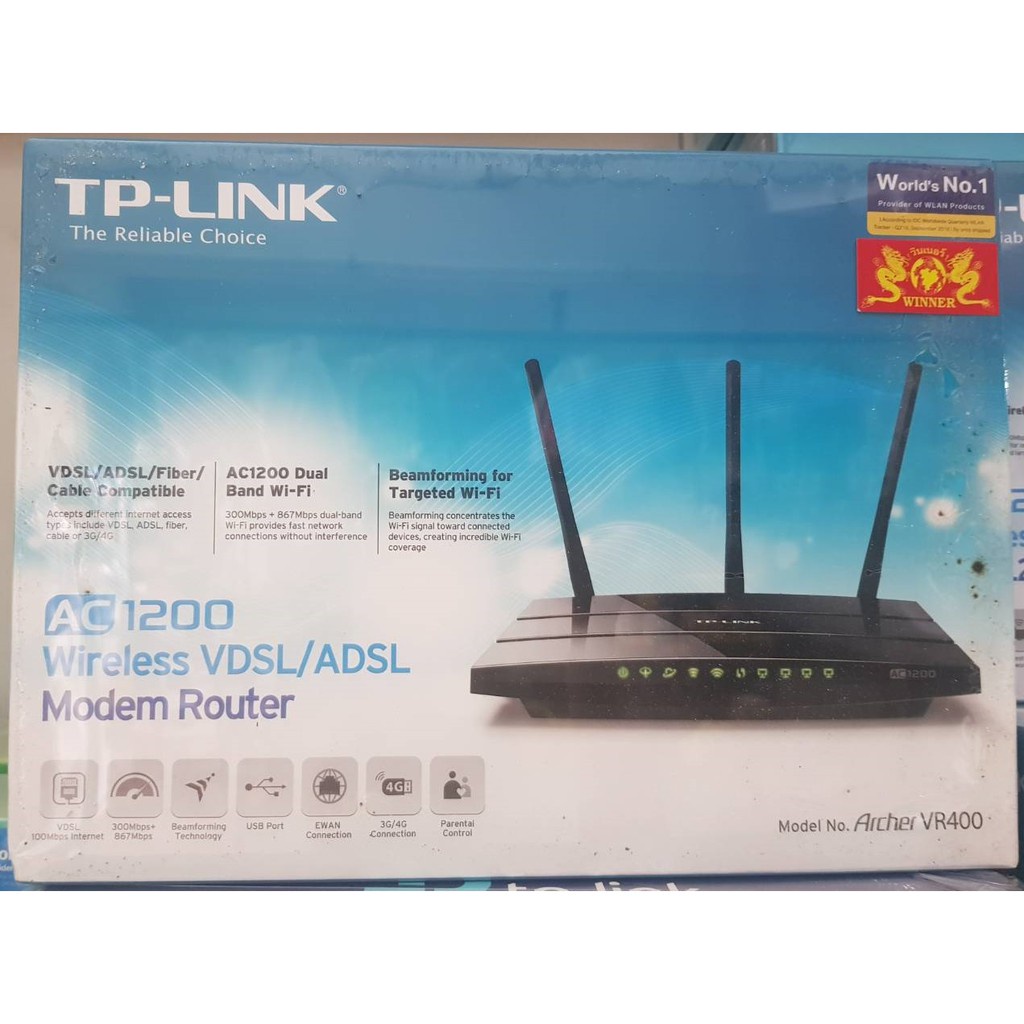 Modem Router VDSL/ADSL AC1200 (ARCHERVR400) Shopee Thailand