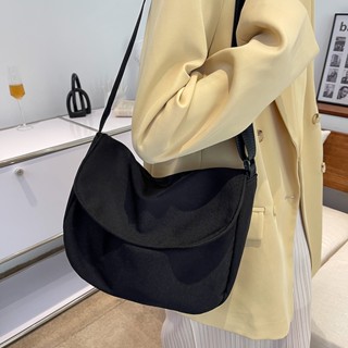 HOCODO Solid Color Women Crossbody Bag Simple Ladies Shoulder Bag Waterproof Nylon Women&amp;#39;S Handbags Fashion Messenge