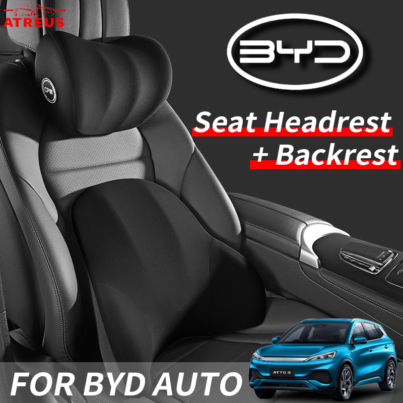 Byd Atto 3 Dolphin Seal U หมอนรองคอเมมโมรี่โฟม รองคอ รองเอว อุปกรณ์เสริม สําหรับรถยนต์