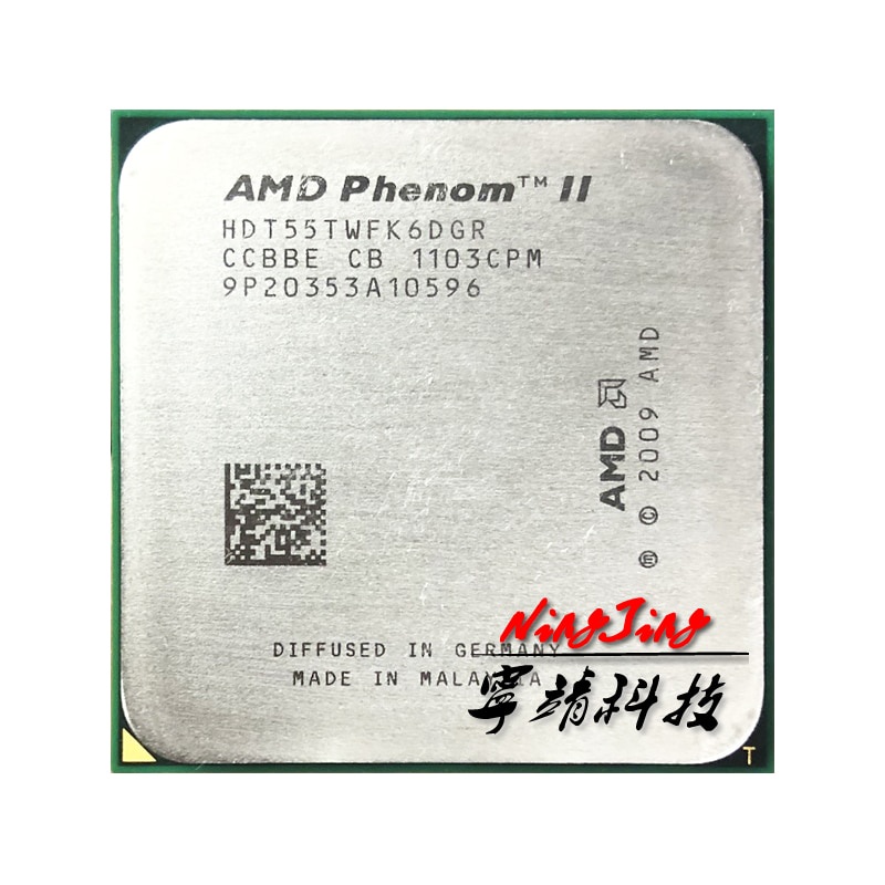 ซ็อกเก็ตประมวลผล CPU AMD Phenom II X6 1055T 1055 2.8G 95W HDT55TWFK6DGR AM3 #1