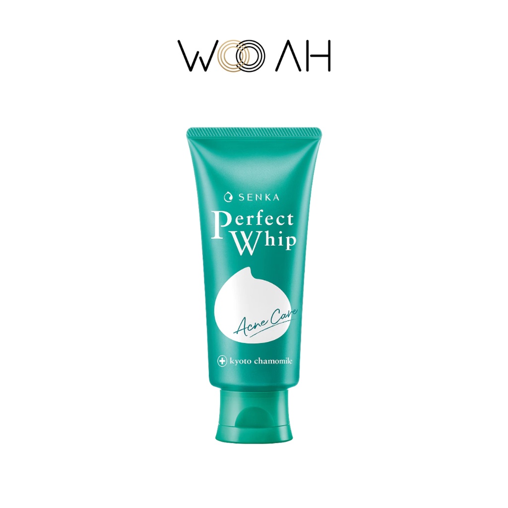 Senka Perfect Whip Acne Care โฟมล้างหน้าสีเขียว เซนกะ เพอร์เฟ็ค วิป แอคเน่ แคร์ 100 กรัม