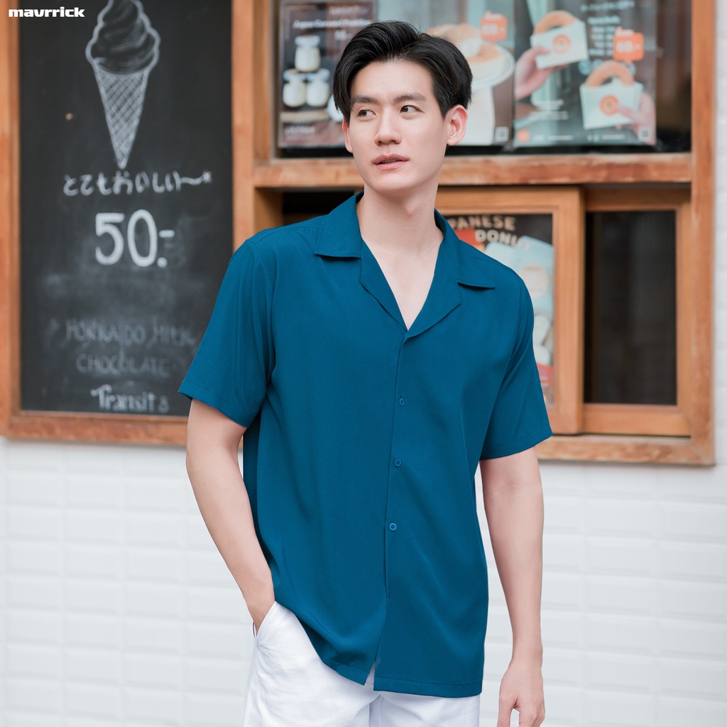 MAVRRICK-มาริค ยอดขาย No.1 สุดยอดเสื้อเชิ้ต-ฮาวาย ยับยาก (แขนสั้น)