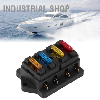 BIndustrial Shop กล่องฟิวส์วงจรรถยนต์ 12-24V 4 ทาง พร้อม 5A+10A+15A+20A