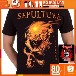 เสื้อวง Sepultura เสื้อลาย เซปูล์ตูรา เสื้อยืดผู้ชาย Rock เสื้อวินเทจ RCM1646