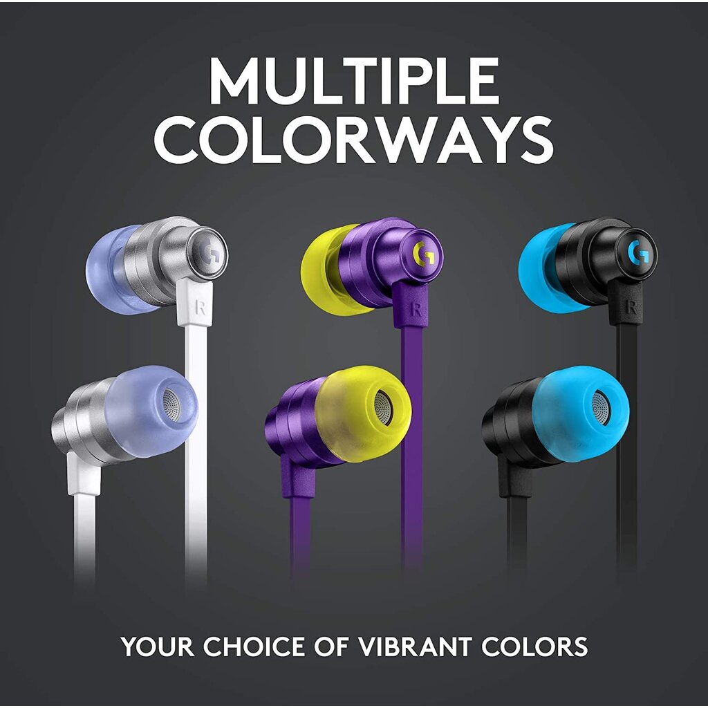 🛵มีส่งด่วน💨 LOGITECH G333 หูฟังเกมมิ่ง GAMING EARPHONES WITH MIC AND DUAL DRIVERS รับประกันศูนย์ไทย 2 ปี