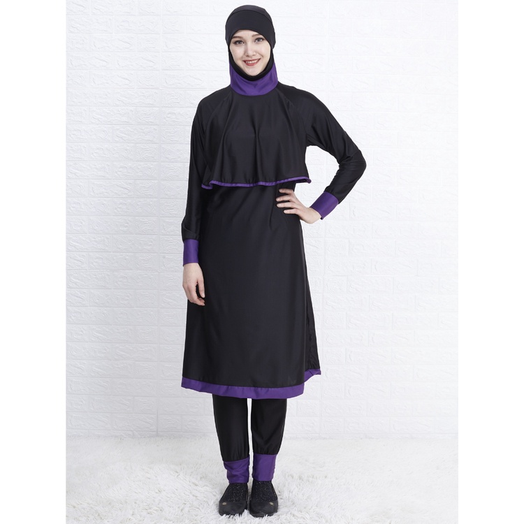 Swimwear Women Islamic muslim hooded Swim Wear 2 Piece Suit Hijab Swimsuit Modest Swim Surf Wear Spo