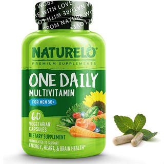 พร้อมส่ง EXP. 10/24 Naturelo One Daily Multivitamin for MEN 50+ 60capsules