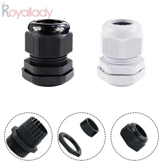 #ROYALLADY#Cable Glands 10Pcs Accessories Head Locking Waterproof Wire Seal Fixed