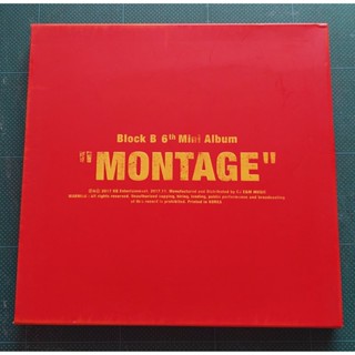 อัลบั้ม BLOCK B - MONTAGE Album ของแท้ แกะแล้ว พร้อมส่ง Kpop CD มีโปสเตอร์ ไม่มีการ์ด