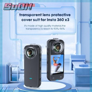 Transparent Lens Cover Protective Cap Action Camera Lens Guard Protector for Insta360 X3