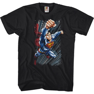 Up Up and Away Superman T-Shirt เสื้อยืดวินเทจ เสื้อคนอ้วน เสื้อเบลาส์ เสื้อยืดไม่ต้องรีด