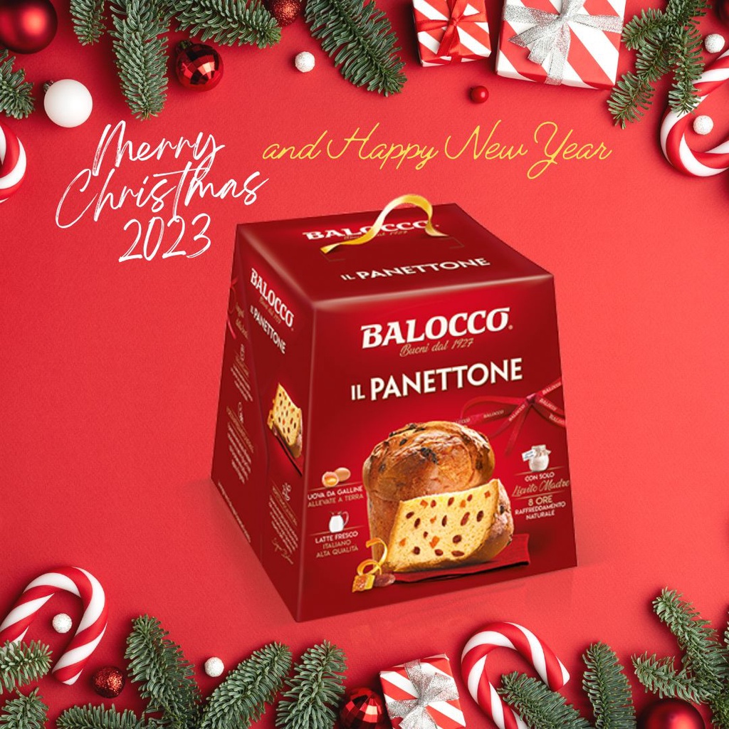 BALOCCO PANETTONE ขนมเค้กเทศกาลคริสมาสต์นำเข้าจากอิตาลี