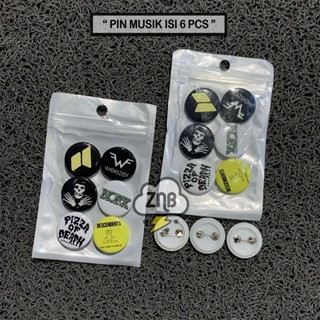 เข็มกลัด Pin Band น่ารัก ขนาดเล็ก ทรงกลม คุณภาพสูง สไตล์พังก์ สําหรับติดเสื้อผ้า