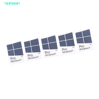 Epmn&gt; สติกเกอร์ฉลาก สีฟ้า สําหรับติดตกแต่งคอมพิวเตอร์ โน๊ตบุ๊ค Windows10 WIN10 PRO 5 ชิ้น