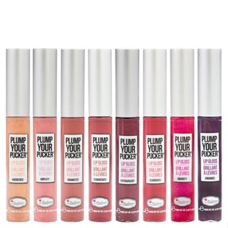 No box theBalm Plump Your Pucker Lip Gloss เดอะบาล์ม พลัม ยัวร์ พาคเกอร์ ลิป กลอส 8 สี