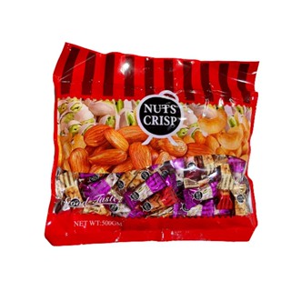 ขนมถั่วตุ๊บตั๊บ Nuts Crisp ขนมถั่วอัดแท่งรวมรส500กรัม酥糖