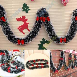 2M Christmas Tinsel Garland Party Pine Tree ริบบิ้นสีเขียว Xmas Ornament Decor 【 Searson】