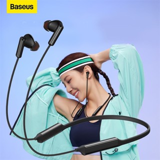 Baseus U2 หูฟังบลูทูธ 5.2 ไร้สาย แบบคล้องคอ ไฮบริด 42dB ENC สําหรับเล่นเกม เล่นกีฬา