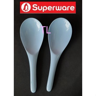 ทัพพีซุุปเปอร์แวร์ 2ชิ้น สีฟ้า เมลามีน100% นกเพนกวิน superware