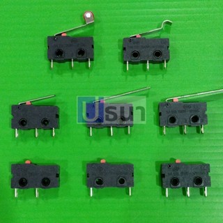 สวิทช์ ไมโครสวิทช์ Miniature Micro Switch 2 ขา 3 ขา 5A 250V 10T85 #Mini ดำ (1 ตัว)