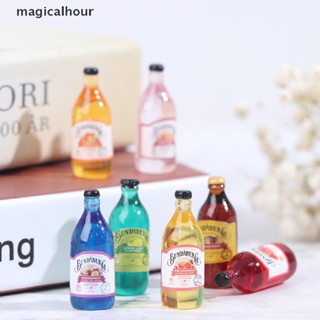 Magicalhour^^ โมเดลขวดเครื่องดื่มจิ๋ว 1:12 1:6 สําหรับตกแต่งบ้านตุ๊กตา ห้องครัว 10 ชิ้น