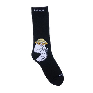 SLUM LTD - RIPNDIP F22 Nermal S Thompson Socks Black