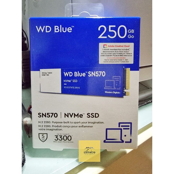 250 GB SSD M.2 PCIe WD BLUE SN570 ประกัน Advice 4 ปี (WDS250G3B0C) NVMe