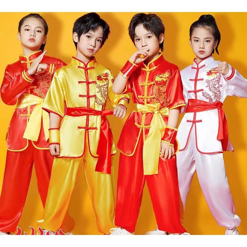 ชุดยูนิฟอร์ม Wushu KungFu สไตล์จีนดั้งเดิม สําหรับผู้ใหญ่ เด็กผู้ชาย เด็กผู้หญิง