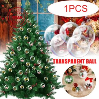 ลูกบอลพลาสติกใส ขนาด 2-40 ซม. สีโปร่งใส สําหรับตกแต่งเทศกาลคริสต์มาส Q1F5