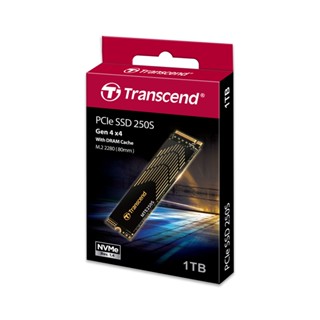 Transcend PCIe NVMe M.2 SSD 1TB : MTE250S :Gen 4X4 * รับประกัน 5 ปี หรือ**รับประกันไม่เกิน780 TBW** มีใบกำกับภาษี TS1TMTE250S