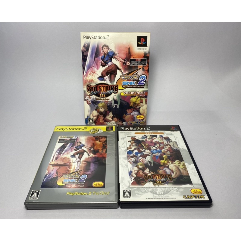 แผ่นแท้ PS2 (japan)  Capcom vs. SNK 2 - Millionaire Fighting 2001 (w/SFIII 3rd Strike Value Pack) + 