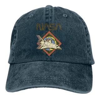 【ขายดี Sunhat】หมวกแก๊ป ผ้าฝ้าย 100% ลายโลโก้ Nasa 1981 สไตล์ฮาราจูกุ