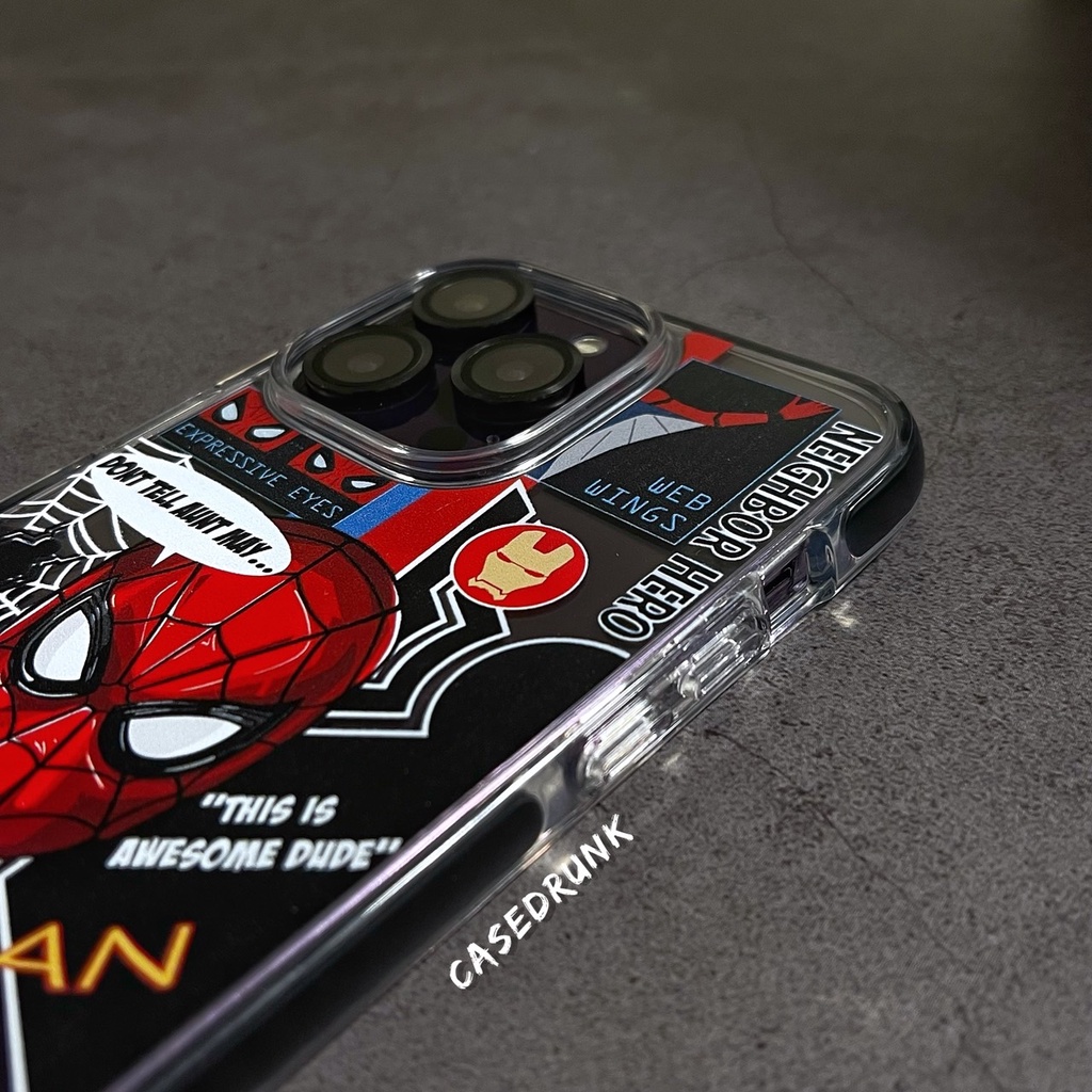 🔥🇹🇭(Premium) Impact Bumper Case Spiderman เคสสำหรับไอโฟน 14Promax - 14Plus 14 13Promax - 13 12 11 - รูปที่ 2