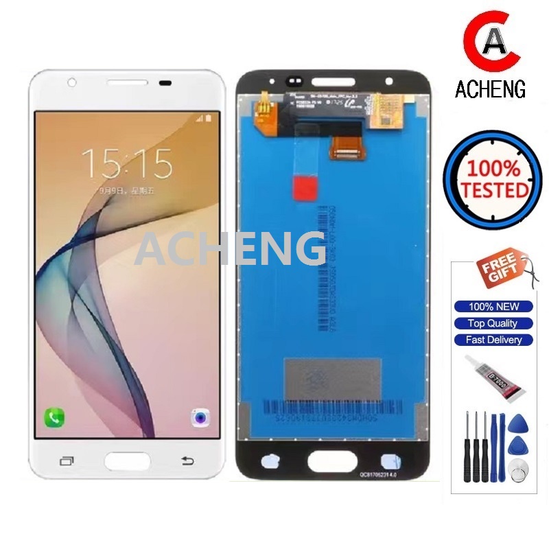 ACHENG สําหรับ Samsung Galaxy J5 Prime G570 G5700 G570F G570M LCD Touch Screen Digitizer เปลี่ยนส่วน