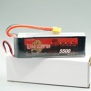 Lipo wild Scorpion  5500mAh /11.1 V/ 35C   (Plug XT60)