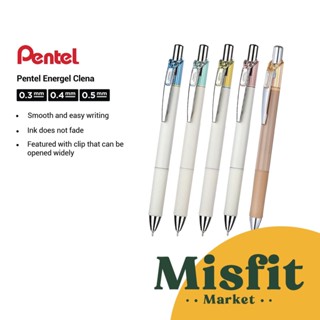 Pentel Energel Clena 0.3 0.4 0.5 มม. ปากกาเจล ปากกาลูกลื่น