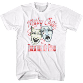 Distressed Theatre Of Pain Motley Crue T-Shirt เสื้อยืดวินเทจ เสื้อคู่