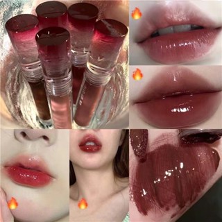 พร้อมส่ง✅OULESONG ลิปสติก ติดทนนาน กันน้ำ 6 สี Mirror Lip Glaze ถูกเเละดี!สีสวยตรงปกหวานฉ่ำเหมือนน้ำผึ้งเดือน