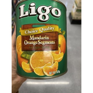 Mandarin Orange Segments In Light Syrup ( Ligo Brand ) 825 G. ส้มแมนดาริน ในน้ำเชื่อม ตรา ลิโก้