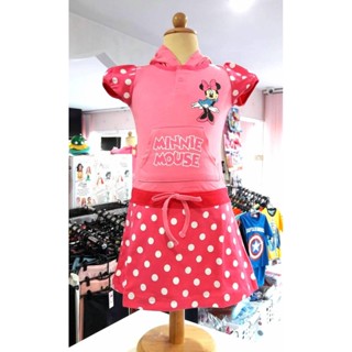 DG-032 ชุดกระโปรงเด็กการ์ตูน Minnie Size-100/S (3-4Y)