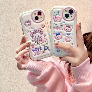 เคสโทรศัพท์มือถือหนัง TPU แบบนิ่ม พิมพ์ลายการ์ตูน สําหรับ iphone 14 Pro Max 13 Pro Max 12 Pro Max