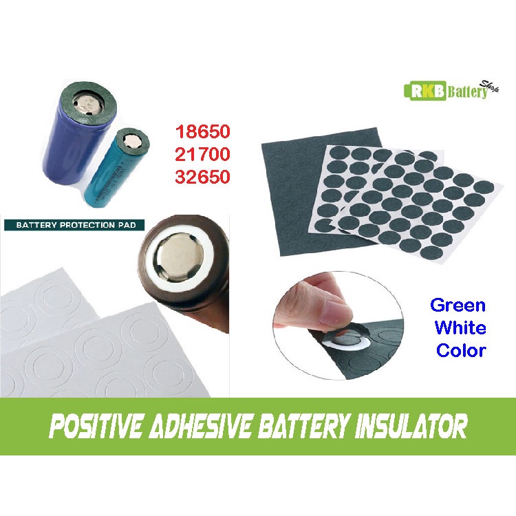 [พร้อมส่ง] วงแหวนฉนวนขั้วบวกแบตเตอรี่ 18650 21700 26700 32650 32700 Adhesive Insulator Battery Posit
