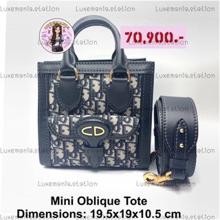 👜: New!! Dior Mini Oblique Tote‼️ก่อนกดสั่งรบกวนทักมาเช็คสต๊อคก่อนนะคะ‼️